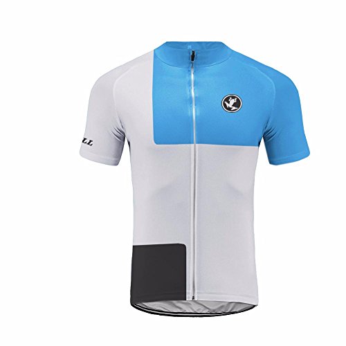 Uglyfrog Bike Wear Designs Hombres Manga Corta Ciclismo Jersey Full Zip Humedad Wicking, Transpirable Running Tops - Bike Biking Shirt de Uglyfrog