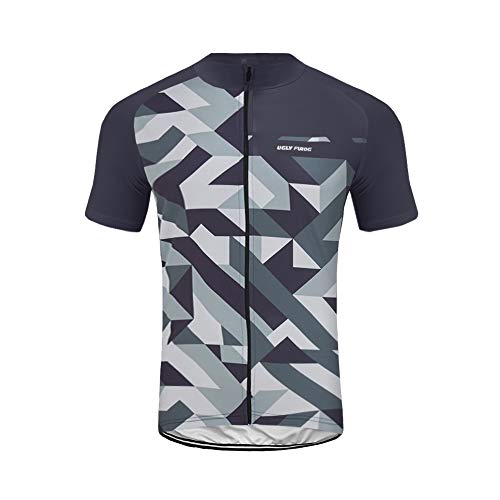 Uglyfrog Camisa de Ciclismo para Hombre de Manga Corta Respirable para Hombre Camisa de Ciclismo Tops de Ciclismo para Bicicleta DXMX04F