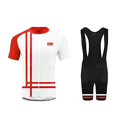 Uglyfrog Ropa Conjunto Traje Equipacion Ciclismo Hombre Verano con 3D Acolchado De Gel, Maillot Ciclismo + Pantalon/Culote Bicicleta para MTB Ciclista Bici ESH19DT03