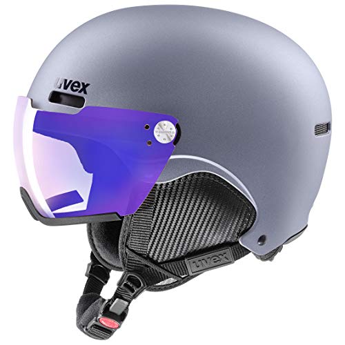 Uvex hlmt 500 Visor V Casco de esquí, Adultos Unisex, Strato Met Mat, 52-55 cm