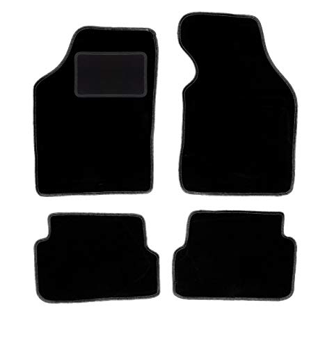 Wielganizator Carlux - Juego de alfombrillas de terciopelo para Toyota RAV4 II FL 3-Dzwi 2003-2005, 4 piezas, color negro