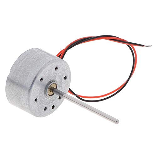 Wusfeng LHongBin-Motor DC Voltaje de bajo Voltaje de 3V-6V A Partir de 300 Motor Solar Mute, para Hacer DIY, Eje Largo DC, Amplia Gama de Aplicaciones