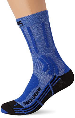 X-Socks Trek X Linen Women Socks, Mujer, Lake Blue/Opal Black, 35-36