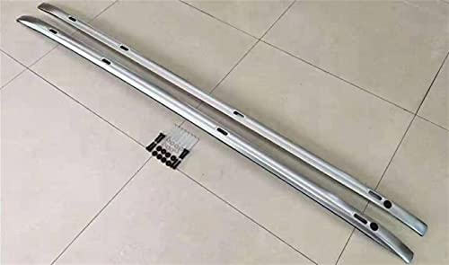 XIAOZHIWEN Coche Techo Rack Rails Barras Transporte de Equipaje para Toyota Landcruiser LC200 2008-2021 (Color : Silver)