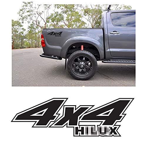 YKANZS Calcomanías de Coche 1 Pieza Off Road 4x4 Pegatina de Vinilo gráfico Lateral del Cuerpo para Toyota Hilux Revo Vigo 2011-2019