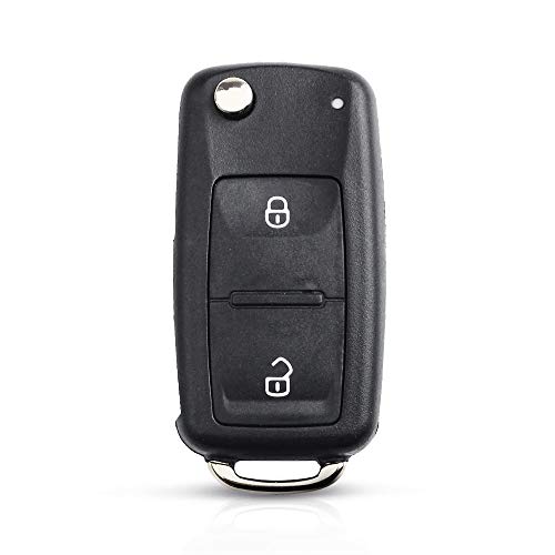 3Button Replacement Folding Car Key Shell Case Fob For VW Volkswagen Golf Mk6 Tiguan Polo Passat CC Seat Skoda Octavia 2button