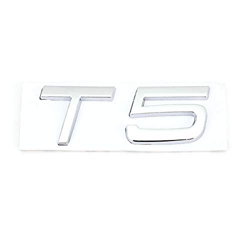 3D AWD T5 T6 Logo Emblem Badge calcomanías etiquetas adhesivas del coche para V40 V60 V90 XC60 XC90 XC40 S60 S90 S80 C30 Accesorios de estilo de coche (Color Name : Volvo T5)