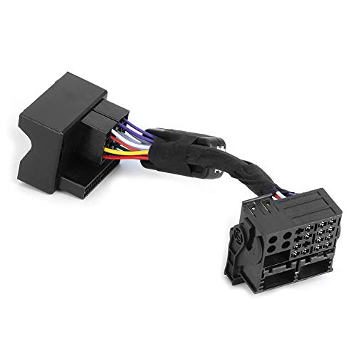 Adaptador de simulador de cable, control de botón de volante multifunción Adaptador de simulador de Canbus apto para MK5 Touran Caddy B6