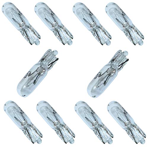 AERZETIX: 50 x Bombillas 1.2W T5 12V W1.2W para salpicadero de coche C1695