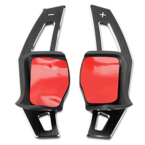 Aleación de Aluminio Adicional Volante DSG paletas de Cambio de extensión para VW Tiguan Golf 6 MK5 MK6 Jetta GTI R20 R36 CC Scirocco-Black