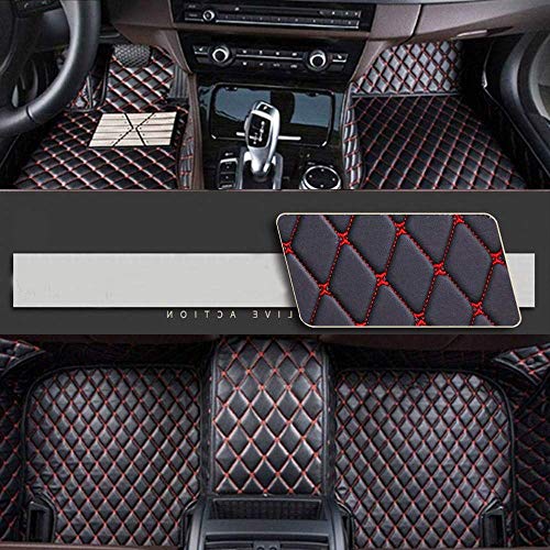 Alfombrillas de coche para Volkswagen Amarok Canyon Aventura 2010 – 2018 de lujo, protección contra el clima, juego de forro de cuero delantero y trasero de Amarok Canyon Aventura 2010 – 2018