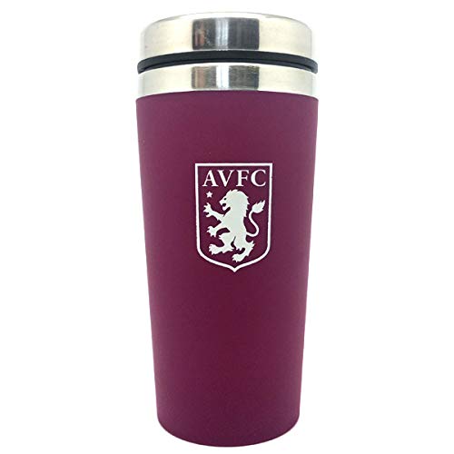 Aston Villa F.C. Taza de viaje de aluminio sin manos