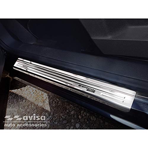 Avisa 0 Umbrales de Puerta Inoxidable Compatible con Volkswagen Tiguan I 2007-2016 'Special Edition' - 4-Piezas