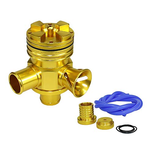 BFFDD para VW GTI Jetta para Audi 1.8T 2.7T Sople la válvula STVERTER Turbo BOV Válvula de Descarga sin (Color : Gold)