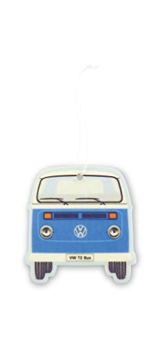 Brisa VW Collection - Volkswagen Furgoneta Hippie Bus T2 Van Ambientador para Coche, Desodorante del Vehículo, Difusor de Perfume y Fragancia, Accesorios para automóviles/Regalo (Sport Fresh/Azul)