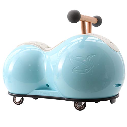 Caminante del bebé, bebé Equilibrio Vespa, 360 ° de la rueda universal, anti-vuelco, disfrutar del tiempo de la infancia, montar a caballo de juguete de regalo for bebé de los años 1-2 (azul / de la r