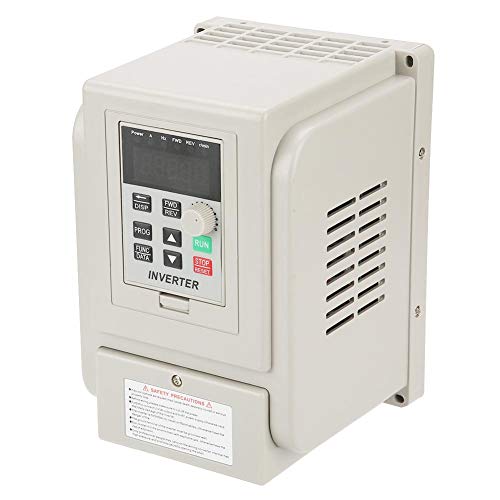 Ccylez Convertidor de frecuencia VFD, variador de frecuencia de CA monofásico de 220 V CA Inversor VFD para Motor trifásico de 4 kW de CA con Control PWM, Buen Rendimiento Anti-Disparo