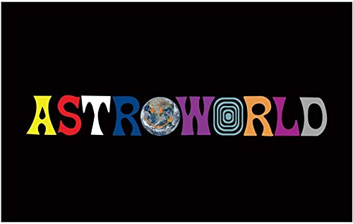 Chenyyy Astroworld - Bandera de Travis Scott (3 x 5 pies, color vivo) de alta calidad con dos ojales de latón para universidad, dormitorio