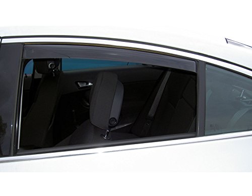 ClimAir 2860 Dark Deflectores de aire Master Negro (trasera) compatible con Volkswagen Touareg 2002-2009