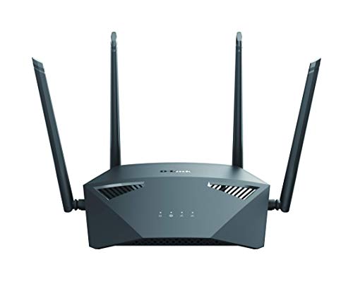 D-Link DIR-1950 Router Gaming WiFi 5 AC1900, Control por Voz Alexa, Google Home, 5 Puertos Red Gigabit 1000 Mbps, Seguridad WPA3, Triple VLAN para Fibra, Control Parental, Wave 2, MU-MIMO, Negro