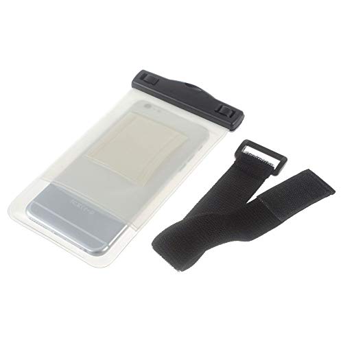 DFV mobile - Funda y Brazalete Acuatico Protector Playa Sumergible Universal 10M Impermeable para Vertu Signature S - Blanca