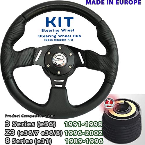 [DTi M10HL+700] DoradoTuning Volante Deportivo MÁS Piña de Volante/Volante Deportivo / Compatible con◆ e36 ◆ Z3 ◆ e31