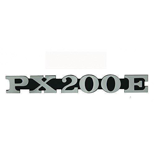 Emblema/Texto 'PX 200 S' para Vespa Lado Campana PX 200 – 2 Pins 162 x 20 mm, Distancia Entre Orificios de 105 mm