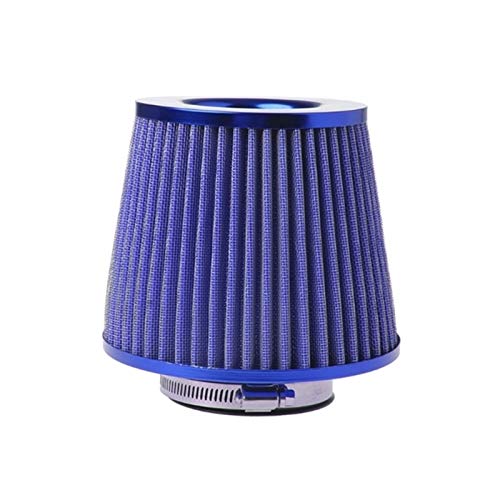 Fangaichen Vehículo Universal Admisión de Aire Chrome Open Top Top Cono Filtro de Aire Breying 3 para repuestos de Autos Blue