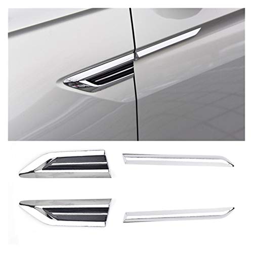 Flowing CHENZHEN Ajuste para VW TIGUAN MK2 2020-2017 Accesorios 4 Motion Emblem Original Puerta Side Emblema Etiqueta ETIQUETE Exterior Trim Tip DE Coche CZ (Color : Silver)