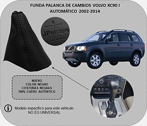 Funda Palanca de Cambios VOLVOXC90 para Cambio Automatico 2002-2014 100% Piel Color Negro