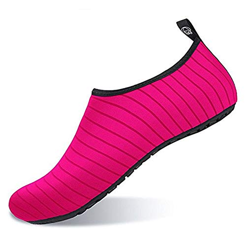 Funnie Zapatos de Agua Mujeres Hombres Niños de Aqua Zapatillas Secado Rápido Ligeros Zapatos de Descalzo Piel Calcetines de Buceo Natación Surf para Caminar Yoga Piscina de Beach Park