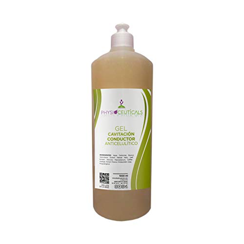 Gel Cavitación Conductor ANTICELULITICO 1000 ML(Ruscus Vessiculosus,Estract hereda Helix,Leaf Extract,Aesculus Hipocastanum,Coffea Arabiga)