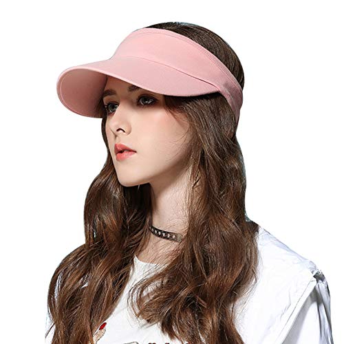 Gisdanchz Visera Transparente Biseras Mujer Gorra Running Gorra Running Hombre Visera Playa Mujer Playa Accesorios Gorra Visera Mujer Running Hombres Viseras Running Hombre Rosado