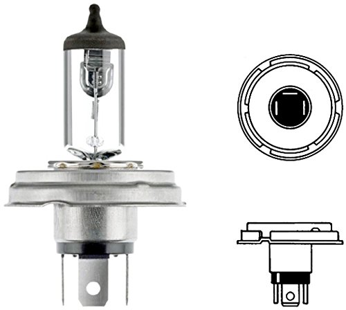 HELLA 8GD 002 088,141 Lámpara , R2 Bilux , Standard , 12V , 45y40W , Tipo de portalámpara: P45t , caja , Cant.: 1