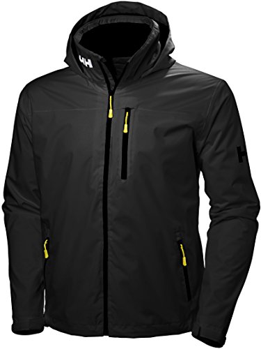 Helly Hansen Crew Hooded Jacket Chaqueta para Hombre, Negro, M