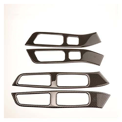 HYZZ Molduras Interiores Reposabrazos De La Puerta Cubierta De Panel Pegatina De Elevación De Vidrio para Ventana para Volvo XC60 S60 V60