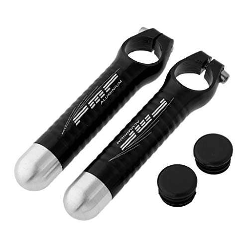 IPOTCH 1 Par de Cuerno de Empuñadura de Manubrio de Ciclismo, Accesorios para Bicicleta de Montaña - Negro, 22mm