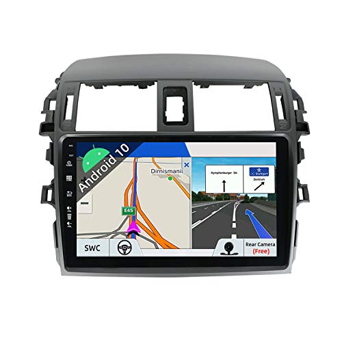 JOYX Android 10 Autoradio para Toyota Corolla (2008-2013) - [2G+32G] - Gratis Cámara - 9 Pulgada - 2 DIN - 2.5D Pantalla - Apoyo Dab 4G WLAN Bluetooth Carplay Control Volante Android Auto Mirrorlink