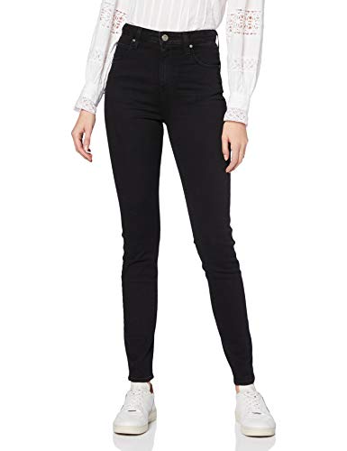 Lee Scarlett Ultra High Vaqueros Skinny, Negro (Black Worn FA), W30/L33 (Talla del Fabricante: 30/33) para Mujer