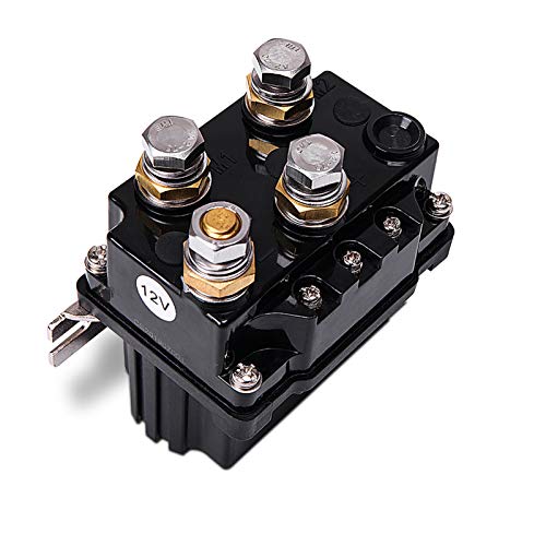 LIEBMAYA Relé Solenoide de Cabrestante de 12V 500A Interruptor Thumb Truck para ATV UTV y Vehículos 4x4