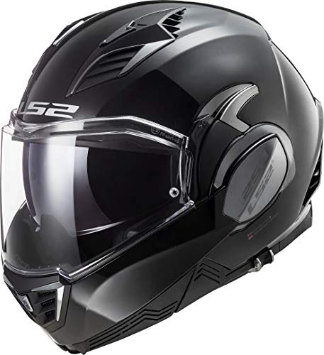 LS2 Valiant II Casco de Moto, Hombre, Negro, L