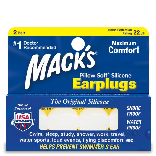 Mack's Pillow Soft Silicone Putty Ear Plugs - Pack of 2 Pairs