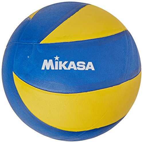 MIKASA MVA-2000 Soft Balón de Voleibol, Adultos Unisex, Azul y Amarillo, 5