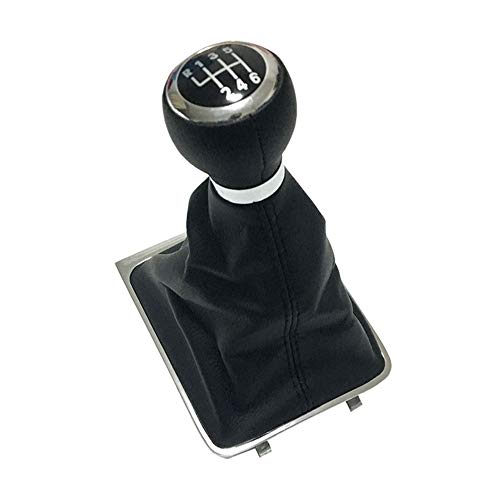 MPOQZI Pomo de Cambio de Marchas para Coche, Apto para Volkswagen VW Passat B6 CC 3C R36 Magotan TDI, Palanca Manual automática, pomo de Cambio de Marchas para Coche, Cabeza, Palo de Balonmano