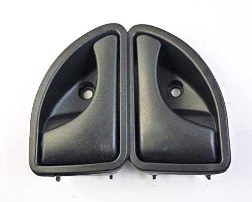 New 2pcs Tirador de puerta interior izquierdo y derecho Set Negro 8200247802 para Kangoo Twingo