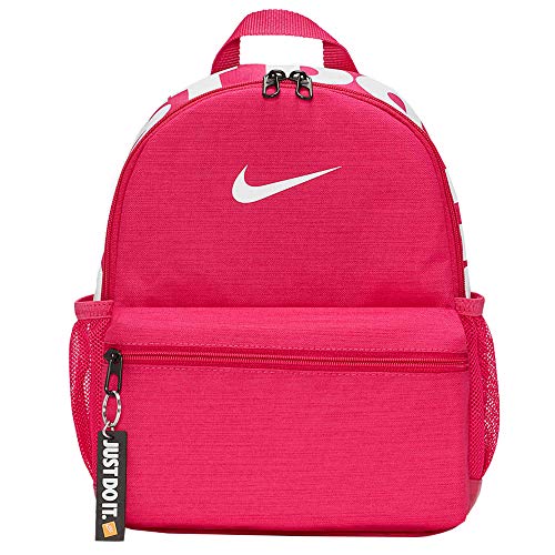 NIKE Y Brsla JDI Mini Mochila, Unisex Adulto, Fireberry/Fireberry/White, Talla única