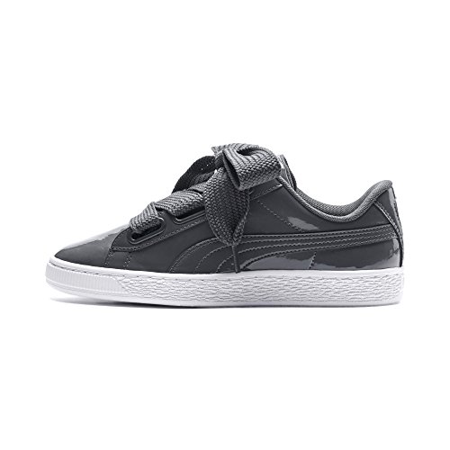 PUMA Basket Heart Patent Wn'S, Zapatillas Mujer, Gris (Iron Gate/Iron Gate), 39 EU