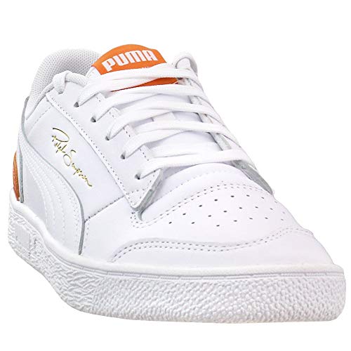 PUMA Select Suede Classic Plus - Zapatillas deportivas para hombre, blanco (Pblanco-pblanco-jaffa Naranja), 38.5 EU