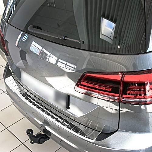 Recambo CT-LKS-2330 Protección Carga de Acero Inoxidable Brillante para Volkswagen Golf Sportsvan (a Partir de 2014, con Borde), Large
