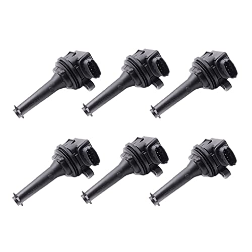 SFUO 6pcs Encendido en Bobina de Encendido para Volvo S60 S70 V70 C70 S80 XC90 1999-2007 9125601 1220703014